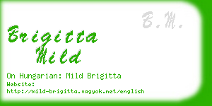 brigitta mild business card